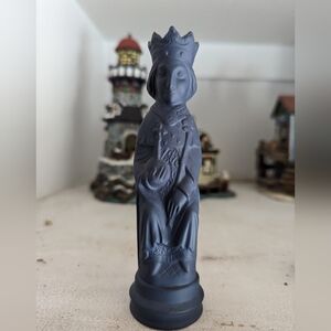 RARE WEDGWOOD BLUE JASPERWARE KING COLLECTORS SOCIETY CHESS PIECE